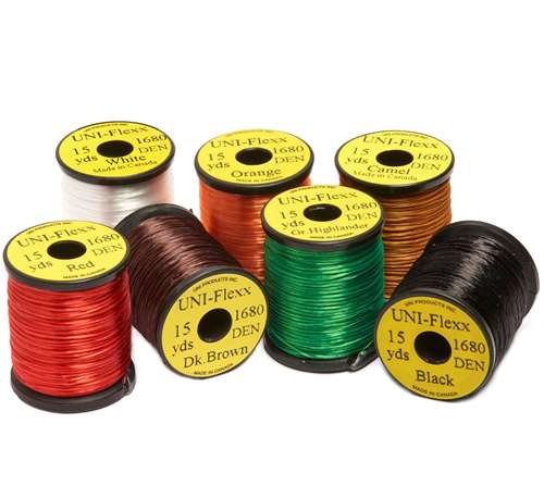 Uni Flexx Floss Grey (Full Box Trade Pack 20 Spools) Fly Tying Materials (Product Length 15 Yds / 13.7m 20 Pack)